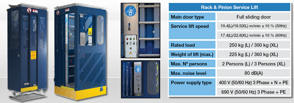 Rack & Pinion Service Lifts
